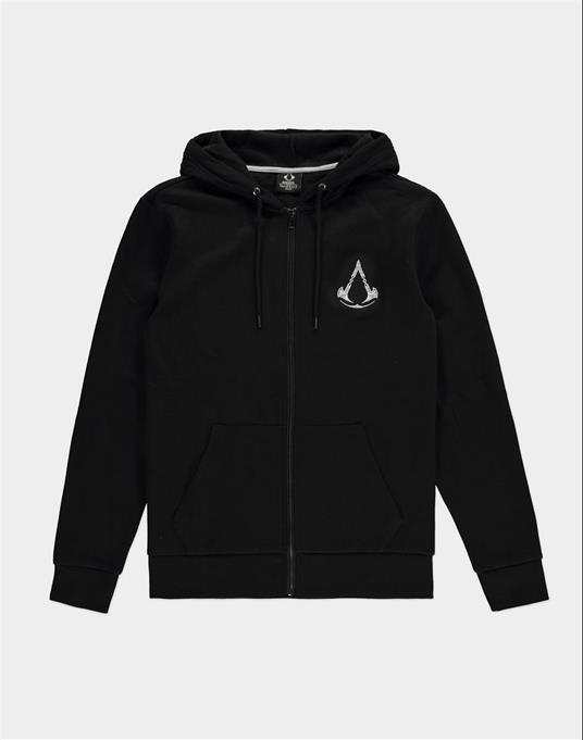 Assassin'S Creed Valhalla: Crest Banner Black (Felpa Con Cappuccio Unisex Tg. L)