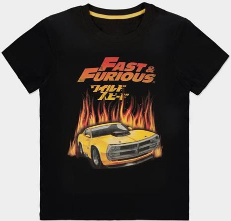 Fast & Furious: Hot Flames Black (T-Shirt Unisex Tg. 2XL)