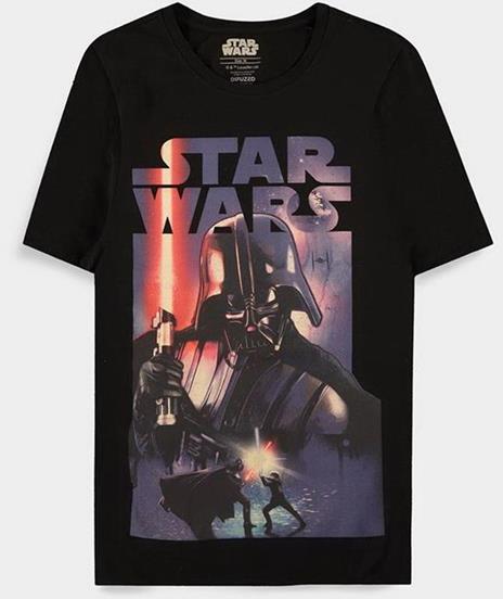 Star Wars: Darth Vader Poster Black (T-Shirt Unisex Tg. M) - 2