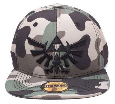 Cappellino Zelda. Screen Print Camouflage 3D Embroidery Snapback Multicolor