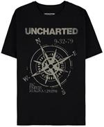Uncharted: Men'S Short Sleeved Black (T-Shirt Unisex Tg. S)