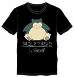 T-Shirt Bambino 110/116cm Pokemon. Kids Black Snorlax