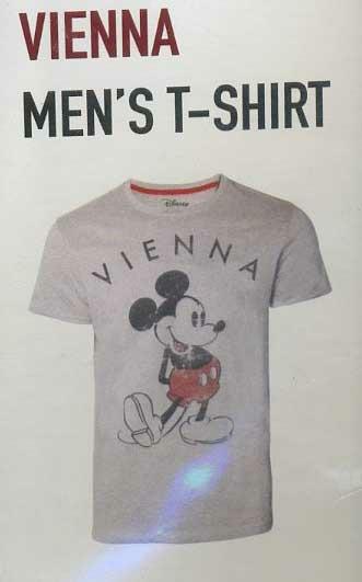 T-Shirt Unisex Tg. S Disney. Mickey Mouse Vienna Grey