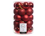 34 Palline Rosso Natale 8Cm Assortite Albero Di Natale Addobbi Decorazioni