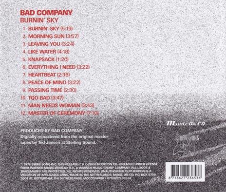 Burnin' Sky - CD Audio di Bad Company - 2