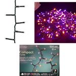 Luci Di Natale 500 Led Multicolor 1100cm Nero Addobbi Albero Esterno Interno