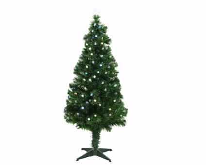 Albero Di Natale Con Fibre Ottiche H150cm Abete Luminoso