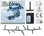 Luci Di Natale 1500 Led Bianco Freddo 8 Giochi Di Luce Esterno Albero Interno