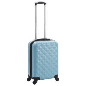 vidaXL Trolley a Custodia Rigida Blu ABS