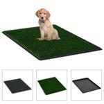 vidaXL Tappetino Igienico Cani con Erba Sintetica Verde 76x51x3 cm WC