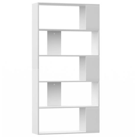 vidaXL Libreria/Divisorio Bianco 80x24x159 cm in Legno Multistrato - 2