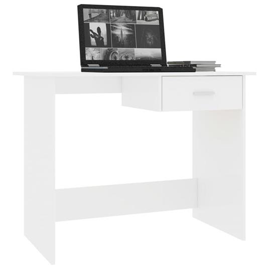 vidaXL Scrivania Bianco Lucido 100x50x76 cm in Truciolato - vidaXL - Idee  regalo