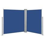 vidaXL Tenda da Sole Laterale Retrattile Blu 140x600 cm