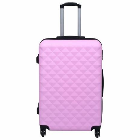 vidaXL Set Valigie Trolley a Custodia Rigida 2 pz Rosa in ABS - 2