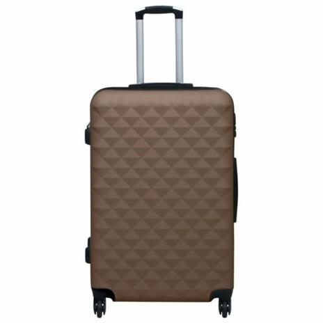 vidaxl Set Valigie Trolley A Custodia Rigida 2 Pz Marrone In Abs - vidaXL -  Cartoleria e scuola | IBS