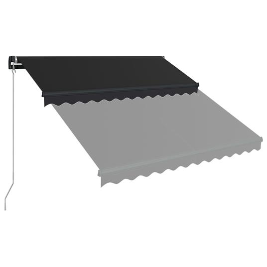 vidaXL Tenda da Sole Retrattile Manuale con LED 350x250 cm Antracite -  vidaXL - Idee regalo | IBS
