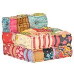 vidaxl Pouf Modulare In Tessuto Patchwork