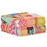 vidaxl Pouf 60x70x36 Cm In Tessuto Patchwork