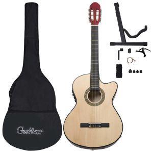 vidaXL Set Chitarra Western 12 pz con Equalizzatore e 6 Corde - 2