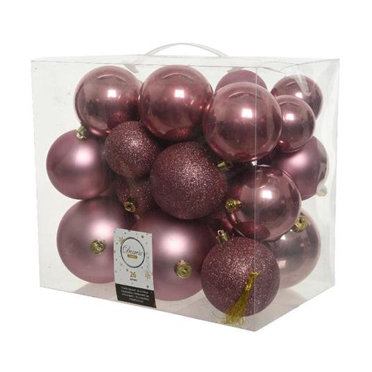 Natale Box 26 Sfere Diametro 6/810Cm Velvet Pink