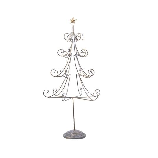 Natale Iron Tree Iron Base Gold Antique Dia35X68Cm