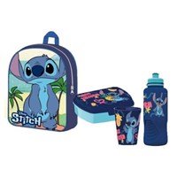 Lilo & Stitch Disney Zaino Basico Bambino + Set Regalo 3 In 1 Accessori