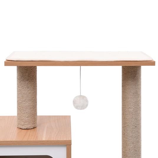 vidaxl Albero Per Gatti Con Tappeto Tiragraffi In Sisal 82 Cm