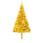 vidaXL Albero di Natale Artificiale con Supporto Oro 180 cm PET