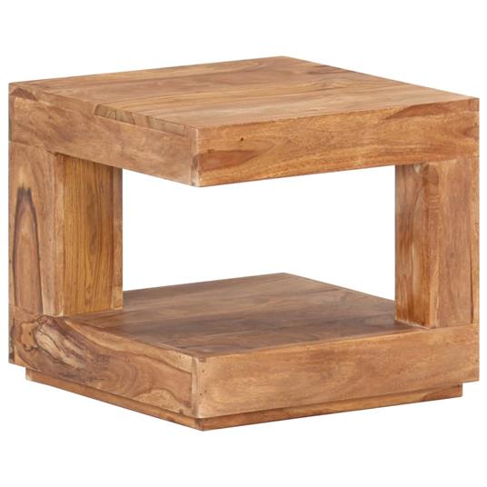 vidaXL Tavolo da Salotto 45x45x40 cm in Legno Massello di Acacia - 11