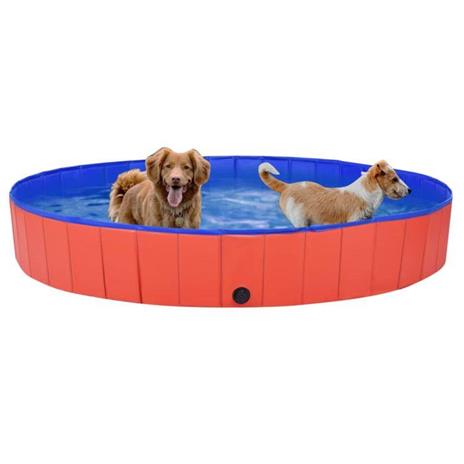 vidaXL Piscina per Cani Pieghevole Rossa 200x30 cm in PVC - vidaXL - Idee  regalo