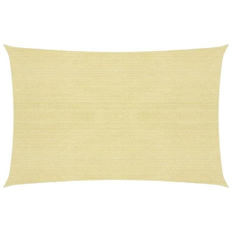 vidaXL Vela Parasole 160 g/m² Beige 2x3,5 m in HDPE