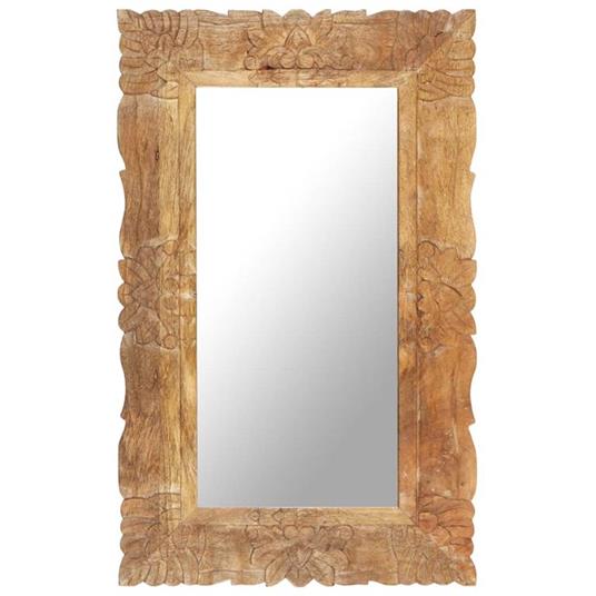 vidaXL Specchio 80x50 cm in Legno Massello di Mango - vidaXL - Idee regalo  | IBS