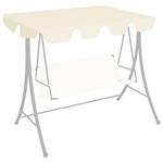 vidaXL Baldacchino per Dondolo da Giardino Crema 150/130x70/105 cm