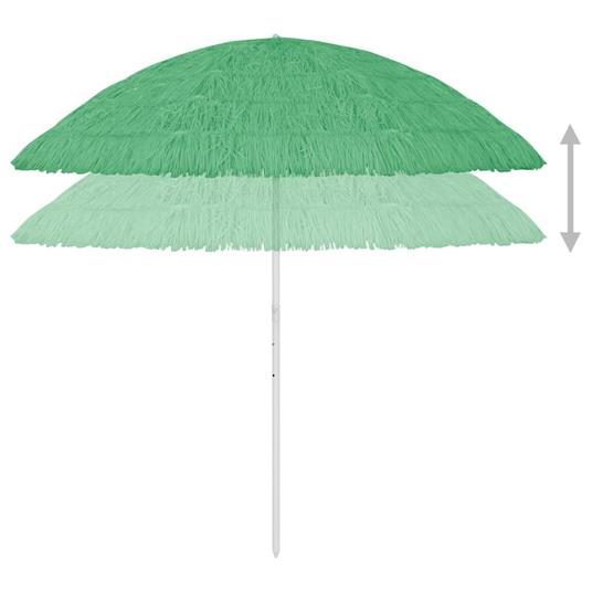 vidaXL Ombrellone da Spiaggia Hawaii Verde 300 cm - vidaXL - Idee regalo |  IBS