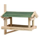 vidaXL Mangiatoia per Uccelli in Legno Massello 35x29,5x21cm