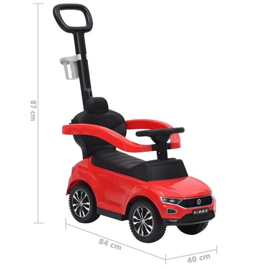 vidaXL Auto per bambini Volkswagen T-Roc Rossa - 2