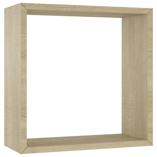 vidaXL Mensole a Cubo da Parete 3 pz Bianco in MDF - vidaXL - Idee regalo