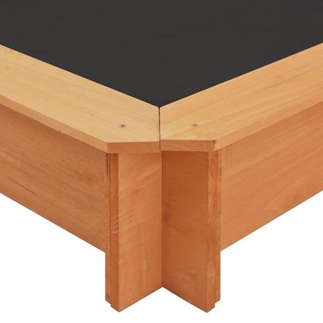 vidaXL Sabbiera con Tetto Regolabile in Legno di Abete 115x115x115 cm - 7