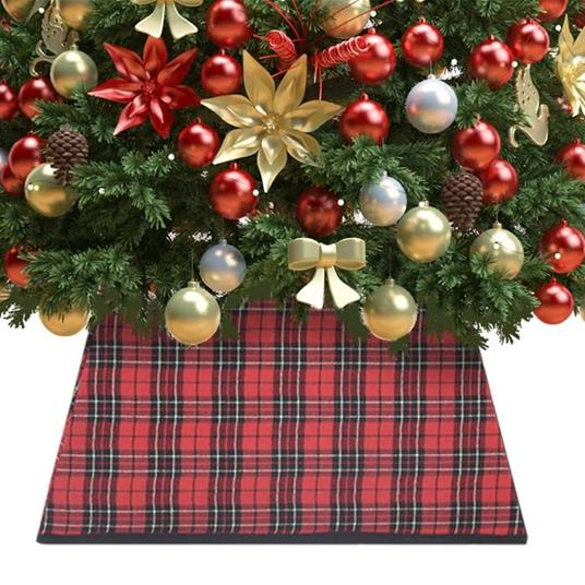 vidaXL Gonna per Albero di Natale Rossa e Nera 48x48x25 cm - vidaXL - Idee  regalo | IBS