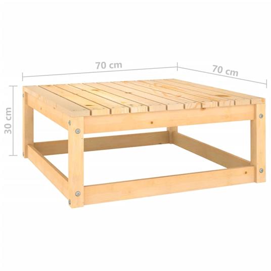 vidaXL Set Divani da Giardino 7 pz con Cuscini Legno Massello di Pino  - 19