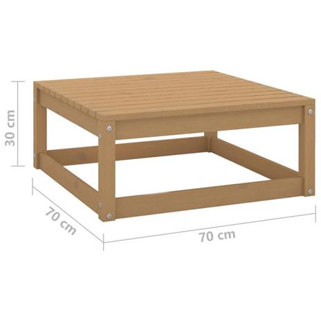 vidaXL Set Divani da Giardino 7 pz con Cuscini Legno Massello di Pino - 2