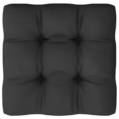 vidaXL Set Divani da Giardino 8 pz con Cuscini in Pino Massello Nero - 6