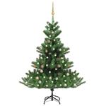 vidaXL Albero Natale Artificiale Abete Nordmann LED Palline Verde150cm