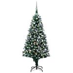 vidaXL Set Albero Natale Artificiale con LED Palline e Pigne 150 cm