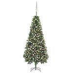 vidaXL Set Albero Natale Artificiale con LED Palline e Pigne 210 cm