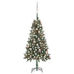 vidaXL Set Albero Natale Artificiale con LED Palline e Pigne 150 cm