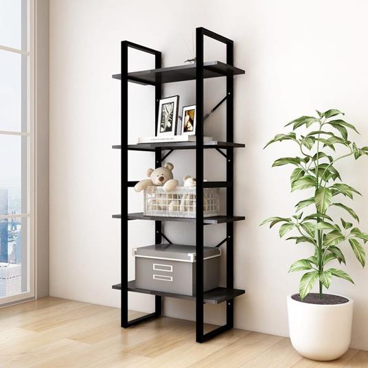 Libreria Ad Angolo 4 Ripiani In Legno Bianco 39.5X39.5X120Cm - Homcom -  Idee regalo