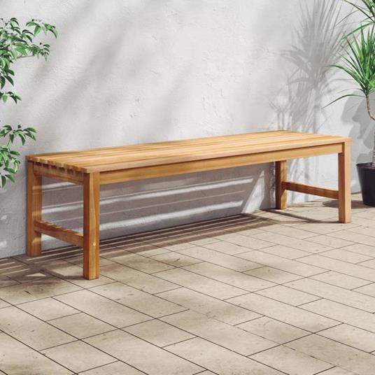 vidaXL Panchina da Giardino 150 cm in Legno Massello di Teak - vidaXL -  Idee regalo | IBS