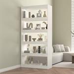 vidaXL Libreria/Divisorio Bianco 80x30x167,4 cm Legno Massello di Pino