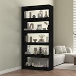 vidaXL Libreria/Divisorio Nero 80x30x167,4 cm Legno Massello di Pino